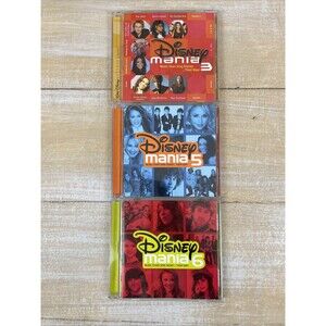 3 Disney Mania Music Stars Sing Disney CD's Vol 3, 5 & 6 VG+